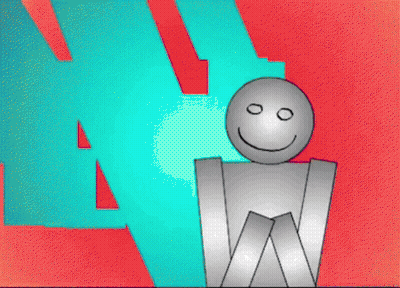 Cartoon Character With Smiley Face On Head GIF
