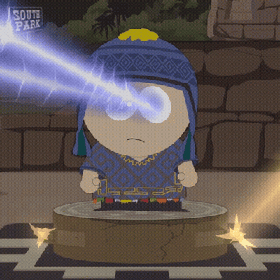 Cartoon Character With South Park Sign