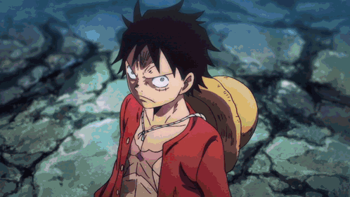 Cartoon Character With Straw Hat Angry GIF