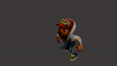 Cartoon Character With Subway Hat GIF