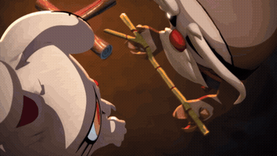 Cartoon Character With Sunglasses And Halo GIF