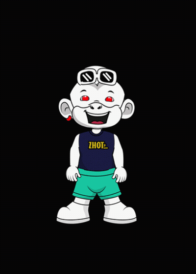 Cartoon Character With Sunglasses And Thot Shirt GIF