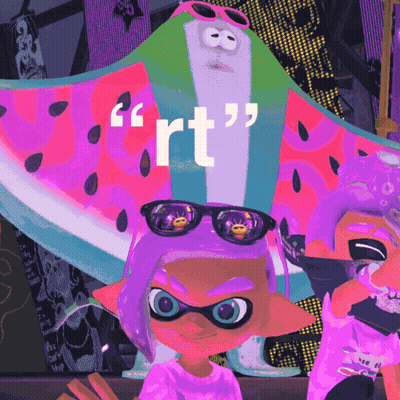 Cartoon Character With Sunglasses In Front Of Watermelon Saying RT GIF
