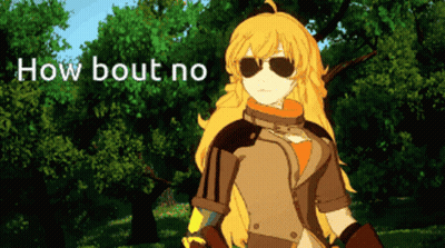 Cartoon Character With Sunglasses Saying How Bout No GIF