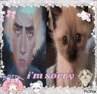 Cartoon Character With Sunglasses Saying Sorry GIF