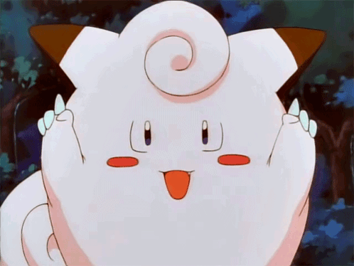 Cartoon Character With Swirl And Red Tongue GIF