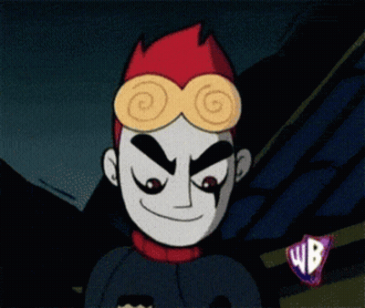 Cartoon Character With Swirl In Front Of WB Logo GIF