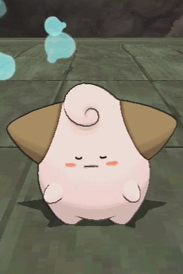 Cartoon Character With Swirl On Head Standing On Tile Floor GIF