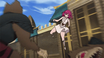 Cartoon Character With Sword In Front Of Face GIF