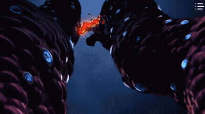 Cartoon Character With Sword In Mouth GIF