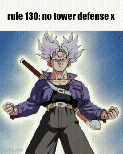 Cartoon Character With Sword Rule 130 No Tower Defense X GIF