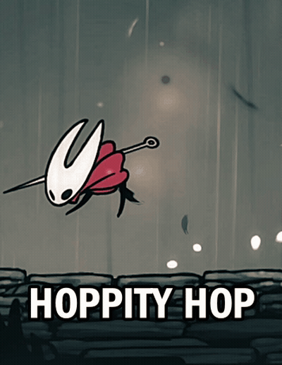Cartoon Character With Sword Saying Hoppity Hop GIF