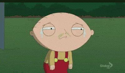 Cartoon Character With Tear Running Down Cheek GIF