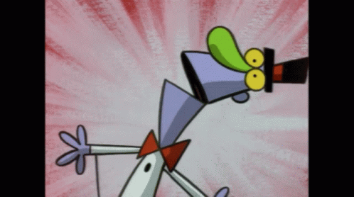 Cartoon Character With Top Hat And Bow Tie GIF