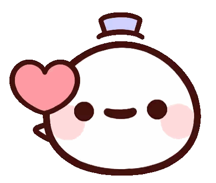 Cartoon Character With Top Hat And Heart Eye Sticker