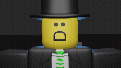 Cartoon Character With Top Hat And Letter D On Face GIF