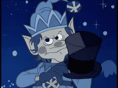 Cartoon Character With Top Hat And Star GIF