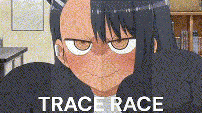 Cartoon Character With Trace Race GIF