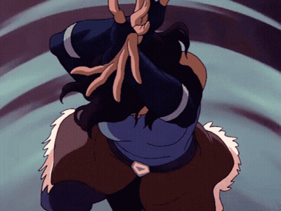 Cartoon Character With Triangle Buckle Belt GIF
