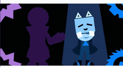 Cartoon Character With Triangle GIF