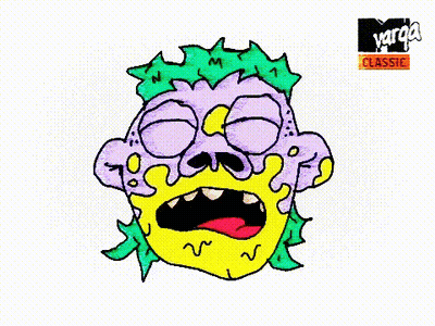 Cartoon Character With Varga Classic GIF