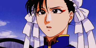 Cartoon Character With White Bows In Hair GIF