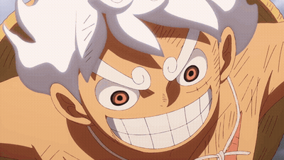Cartoon Character With White Hair And Orange Eyes GIF