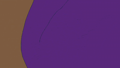 Cartoon Character With White Hair and Purple Shirt