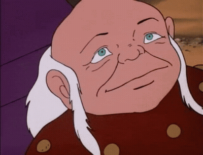 Cartoon Character With White Hair Close Up GIF