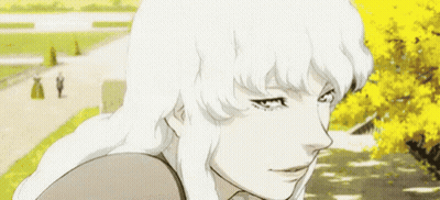 Cartoon Character With White Hair Standing In Park GIF