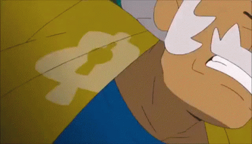 Cartoon Character With White Mustache GIF