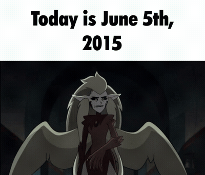 Cartoon Character With Wings Today Is June 5Th 2015 GIF