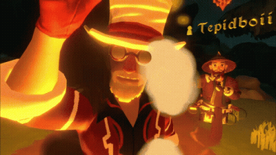 Cartoon Character With Word Tepidboti GIF