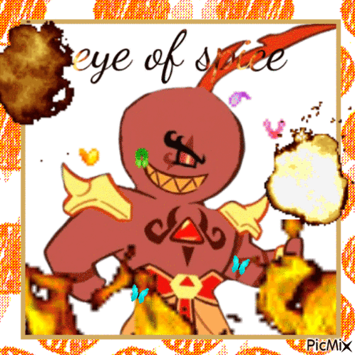 Cartoon Character With Words Eye Of Spice GIF