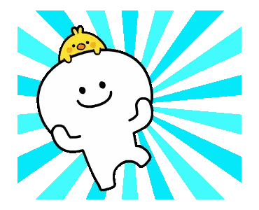 Cartoon Character With Yellow Bird Sticker