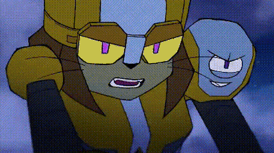 Cartoon Character With Yellow Eyes And Purple Mouth GIF