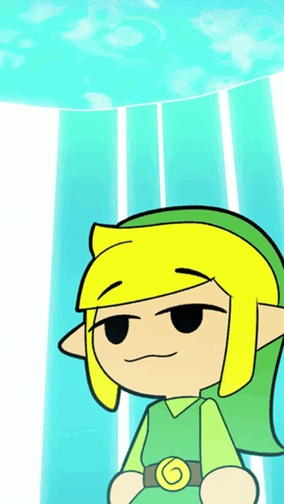 Cartoon Character With Yellow Hair And Green Belt With G GIF