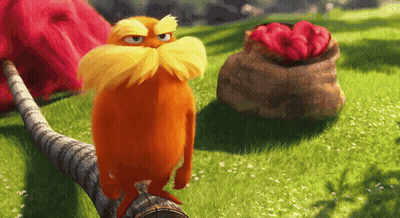 Cartoon Character With Yellow Mustache Standing On Branch GIF