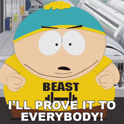Cartoon Character With Yellow Shirt Saying Beast