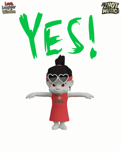 Cartoon Character With Yes GIF