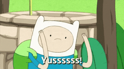 Cartoon Character With Yussss On Chest GIF