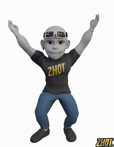 Cartoon Character With Zhot Shirt GIF