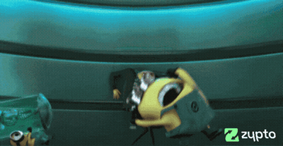 Cartoon Character With Zypto GIF
