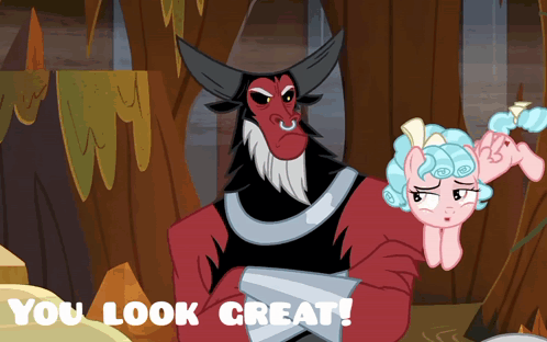 Cartoon Character You Look Great GIF