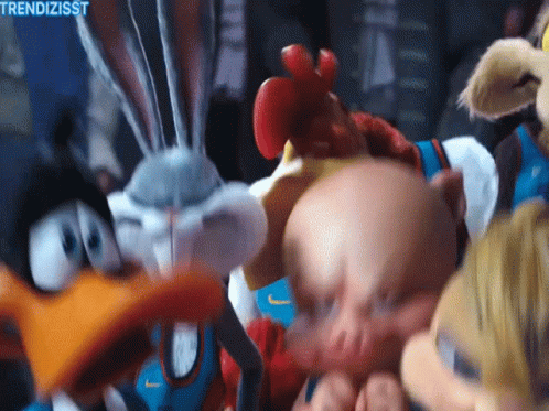 Cartoon Characters Bugs Bunny And Porky Pig GIF