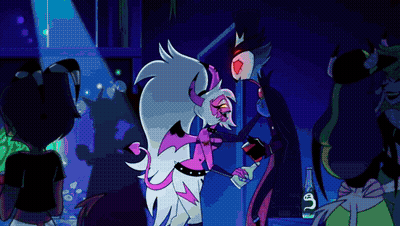 Cartoon Characters Dancing In Club GIF