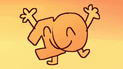 Cartoon Characters Dancing In Line GIF