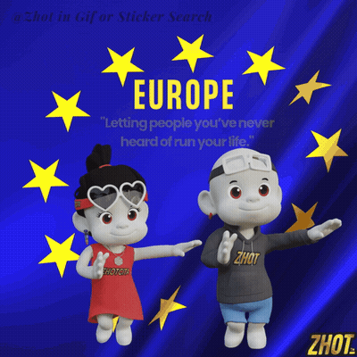 Cartoon Characters Europe Background GIF