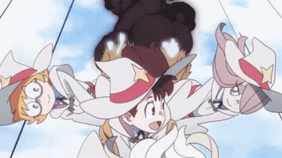 Cartoon Characters Flying In Air GIF