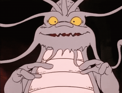Cartoon Characters Gathered Around Boy GIF